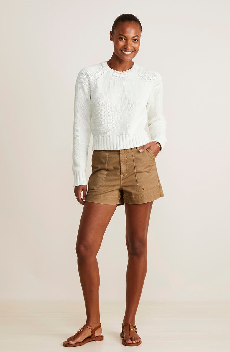 vineyard vines Chunky Cotton Blend Crewneck Sweater, Alternate, color, 