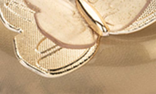 Mini Melissa Ultragirl Butterfly Mary Jane Flat In Gold