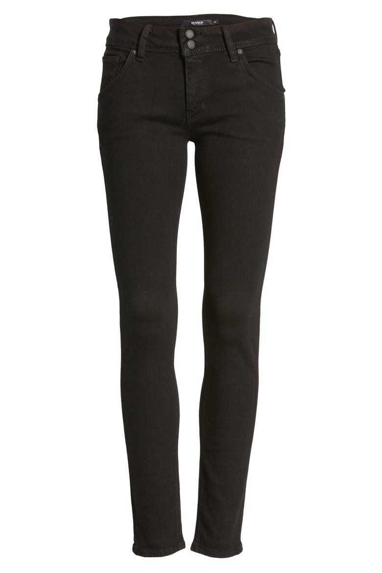 Collin Ankle Skinny Jeans, Alternate, color, BLACK