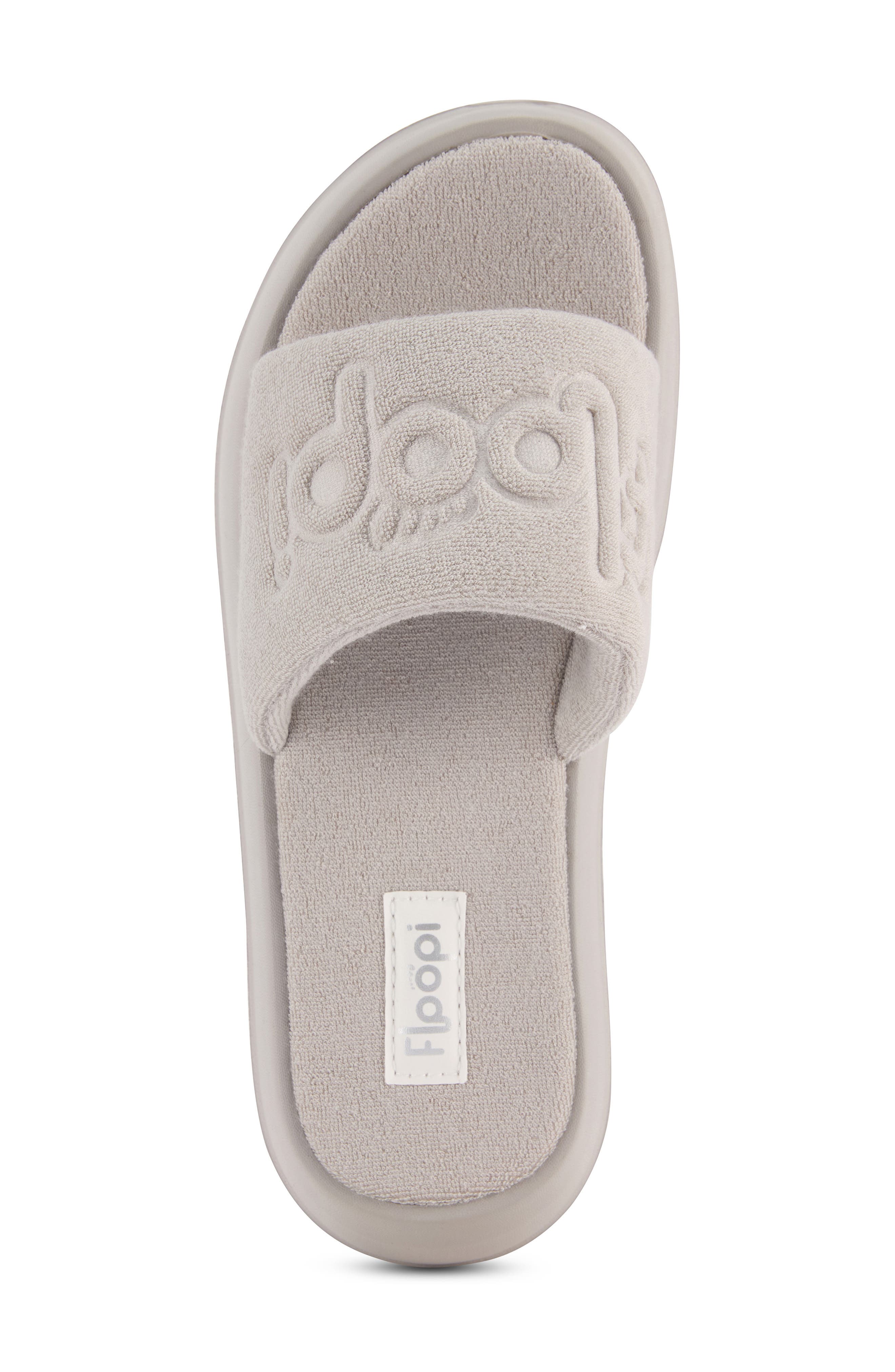 FLOOPI Terry Platform Slide Sandal, Alternate, color, Grey
