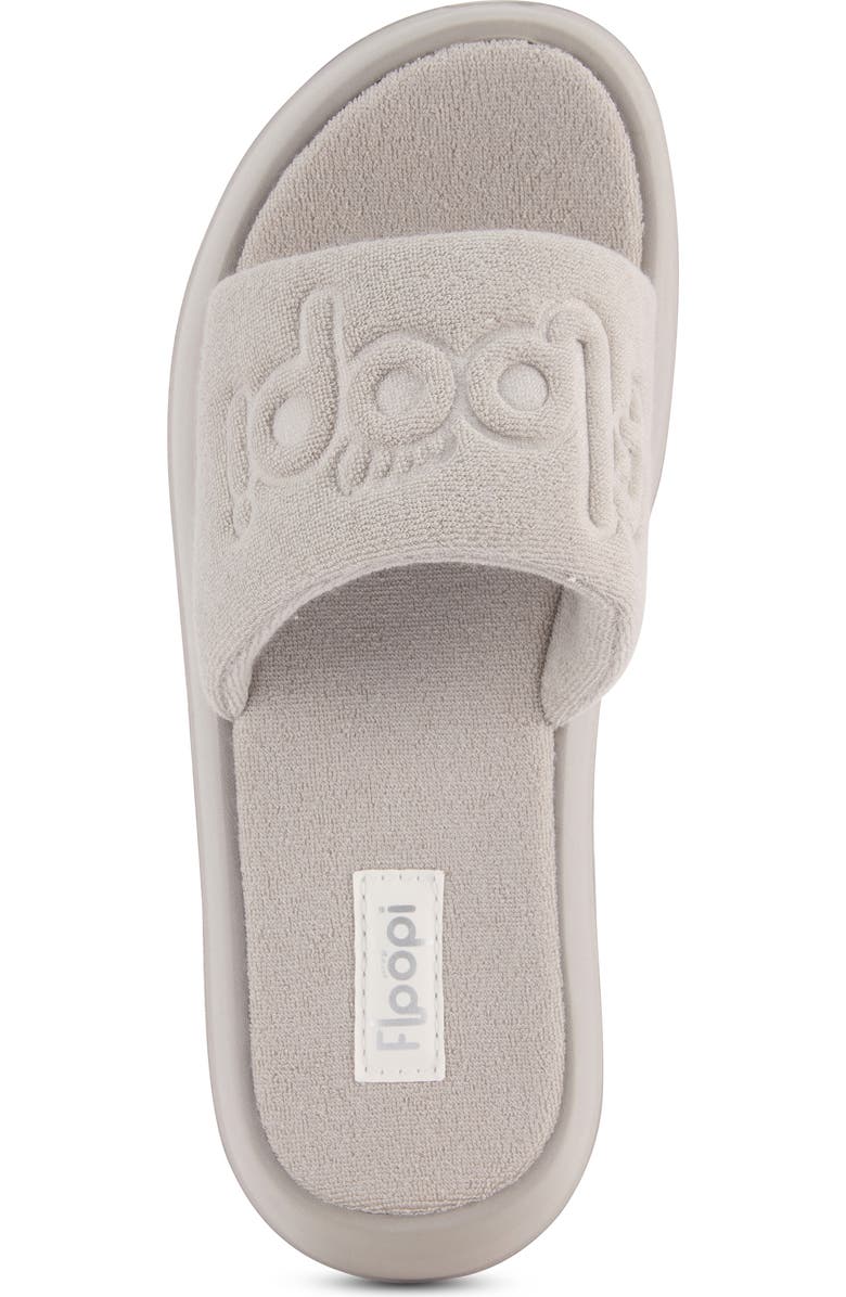 FLOOPI Terry Platform Slide Sandal, Alternate, color, Grey