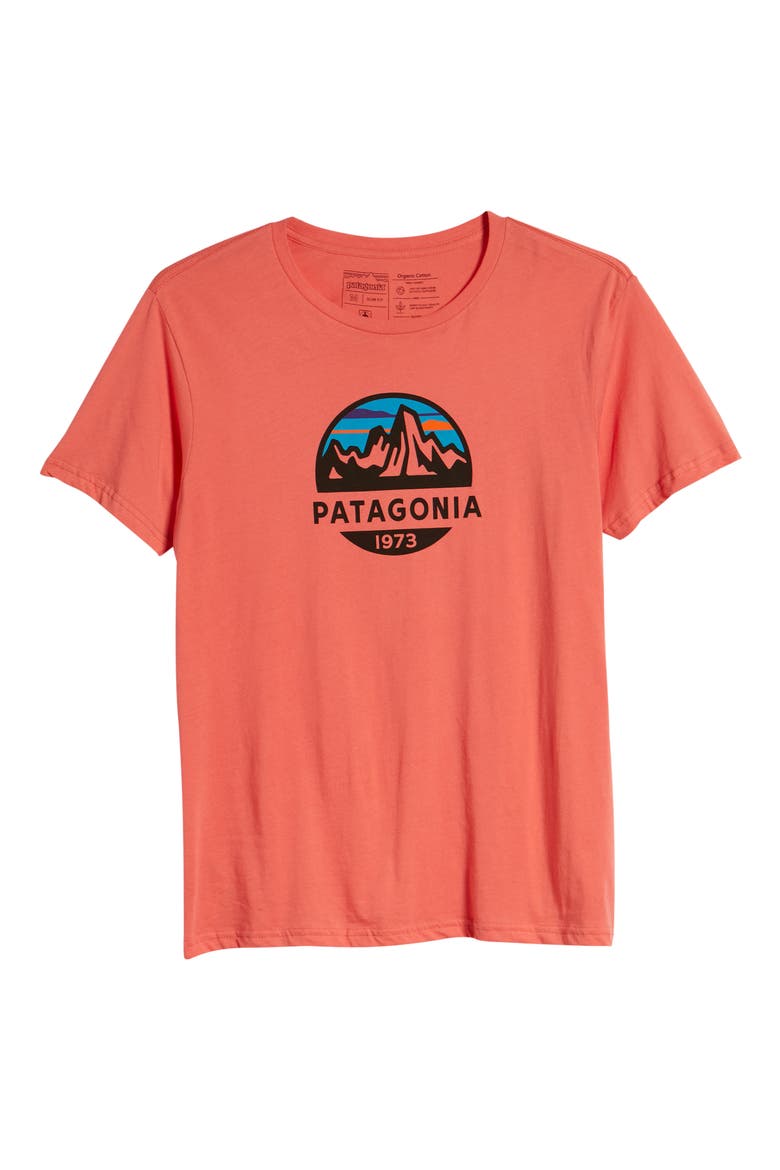 Fitz Roy Scope Crewneck T-Shirt, Alternate, color, SPICED CORAL