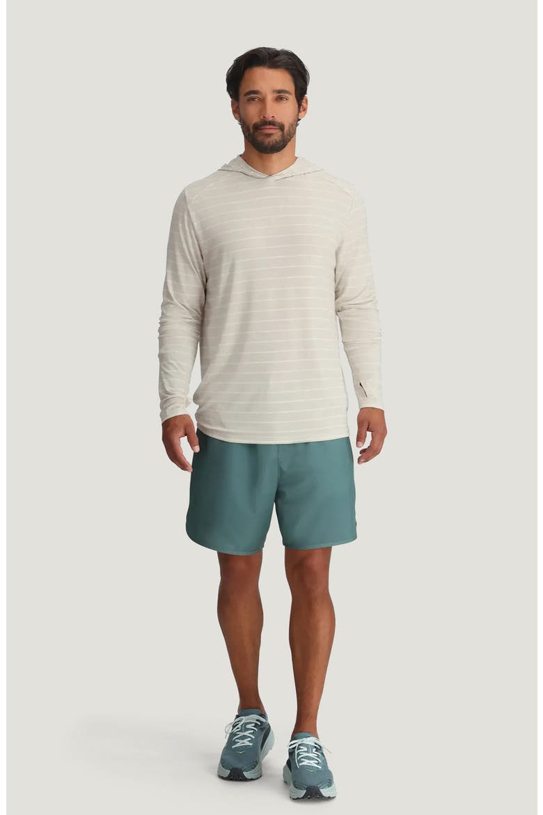 Shade UPF 50+ Hoodie, Alternate, color, DASH STRIPE BIRCH