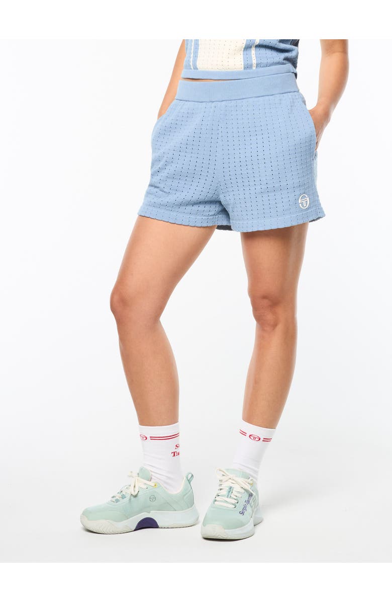 Sergio Tacchini Zola Knit Short, Main, color, Faded Denim