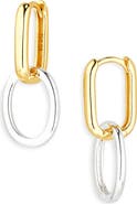 ARGENTO VIVO Two Tone Link Drop Earrings