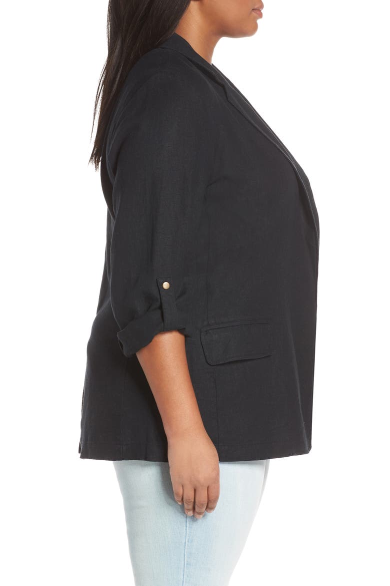 Boyfriend Blazer, Alternate, color, BLACK