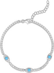 SPHERA MILANO CZ Evil Eye Tennis Bracelet