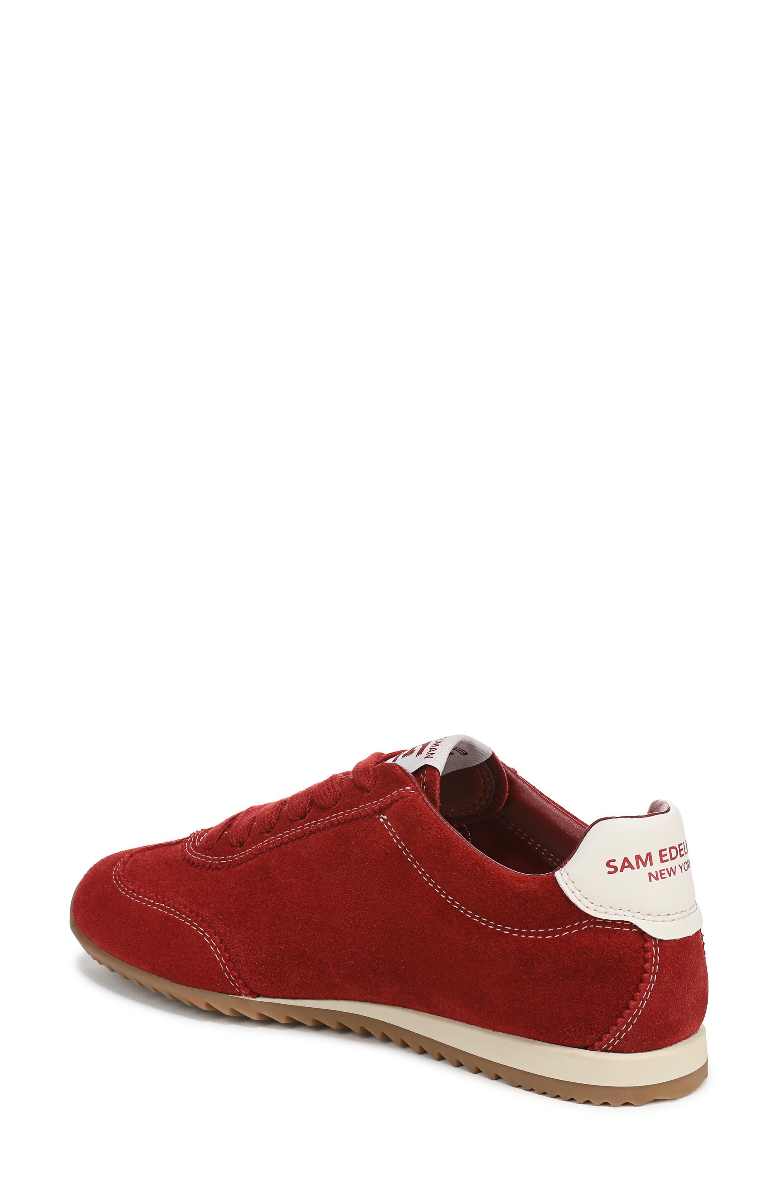 Sam Edelman Isella Sneaker, Alternate, color, Deep Scarlet