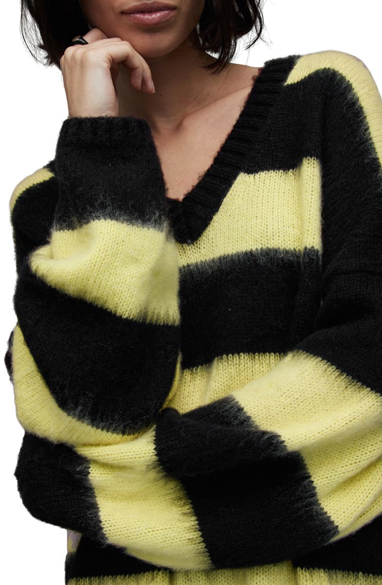 AllSaints Women's Lou V-Neck Sweater, Alternate, color,