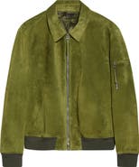 TOM FORD Collared Suede Bomber Jacket