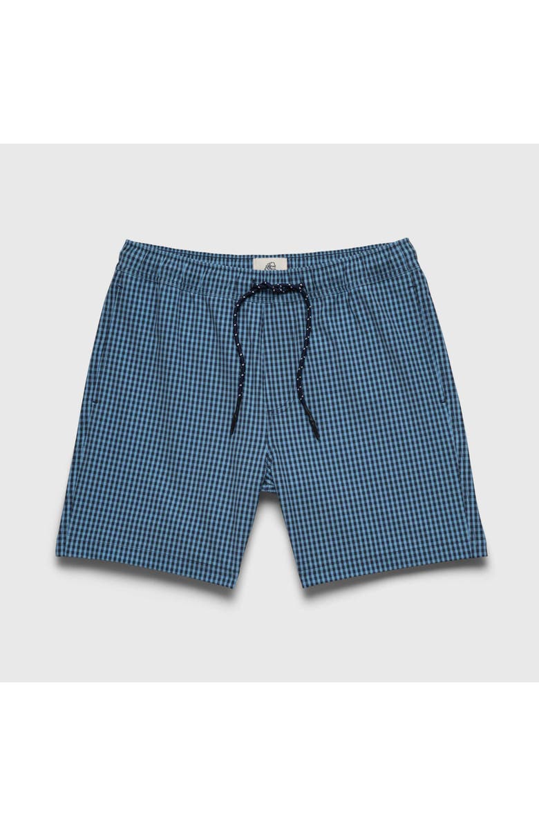 Surfside Supply Co. Jimmy 6.5" Gingham Volley, Main, color, Blue