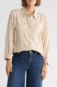 Democracy Long Sleeve Button-Up Shirt