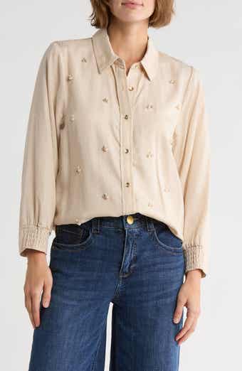 Democracy Long Sleeve Button-Up Shirt