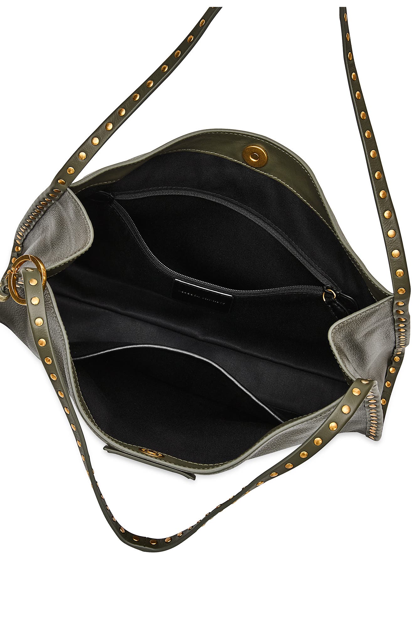 Dylan Leather Shoulder Bag, Alternate, color, OLIVE