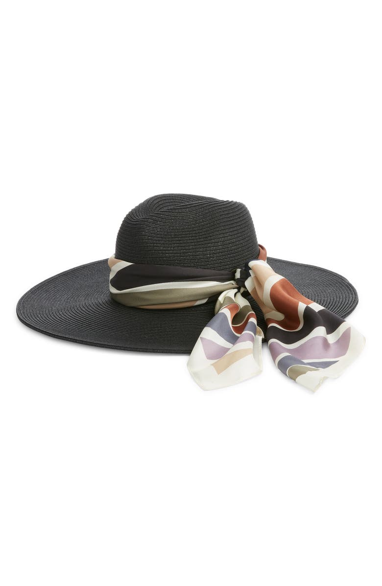 Nordstrom Printed Square Silk Scarf, Alternate, color, 