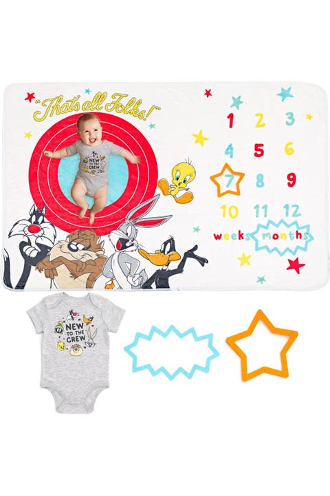 Baby Shower Bodysuit and Blanket Set