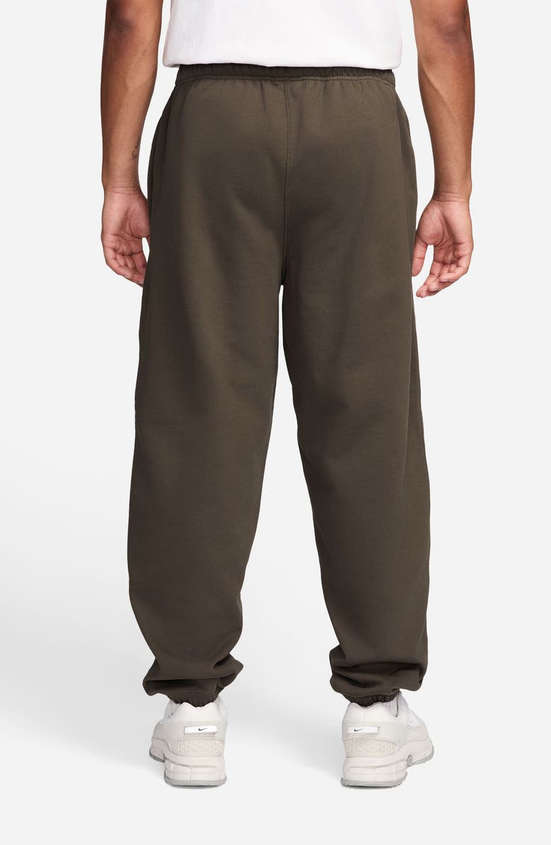 Nike Solo Swoosh Fleece Sweatpants, Alternate, color, Dark Hazel/ White
