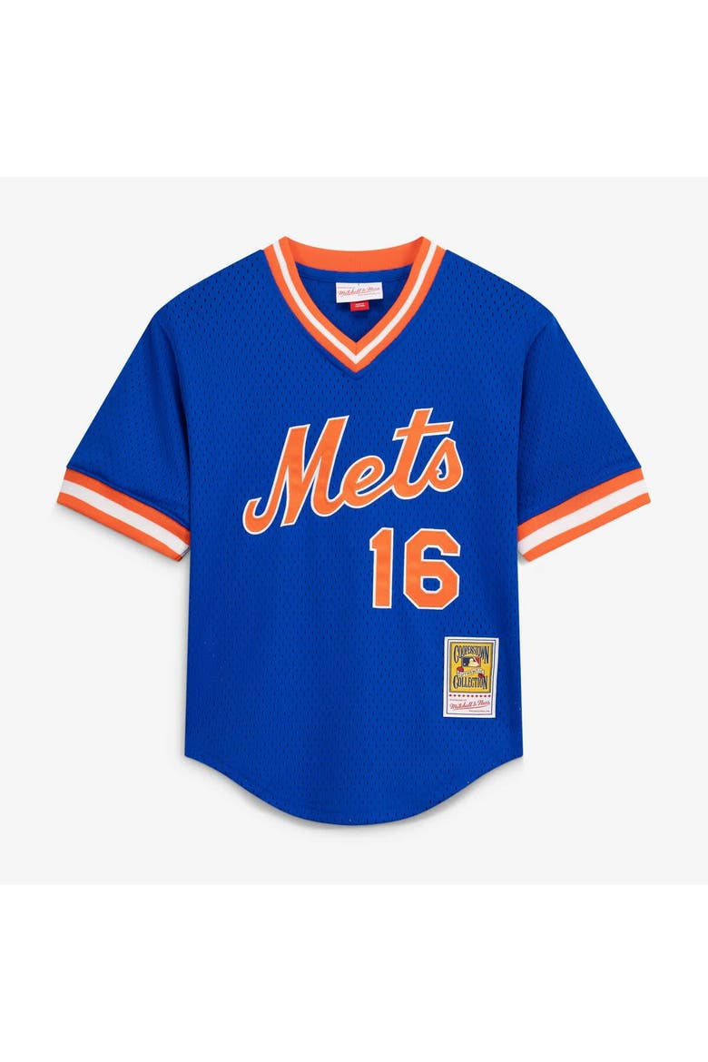 Youth Mitchell & Ness Dwight Gooden Royal New York Mets Mesh Batting Practice Jersey, Alternate, color, Royal