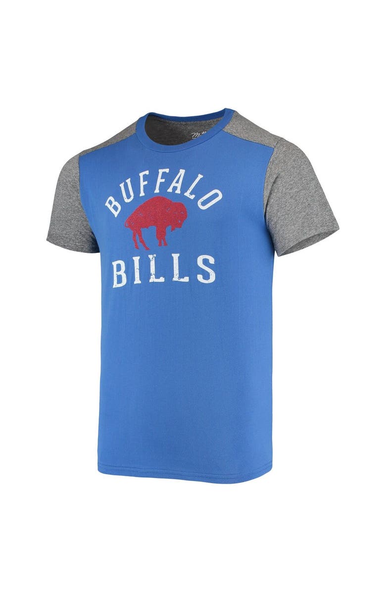 Majestic Threads Men's Majestic Threads Royal/Heathered Gray Buffalo Bills Gridiron Classics Field Goal Slub T-Shirt, Alternate, color, Royal
