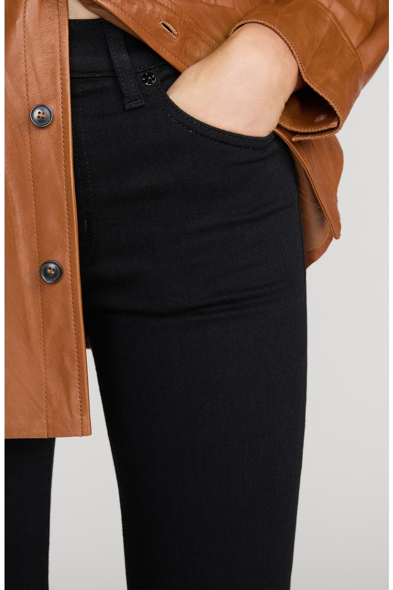 The Flare High Waist Flare Jeans, Alternate, color, BLACK
