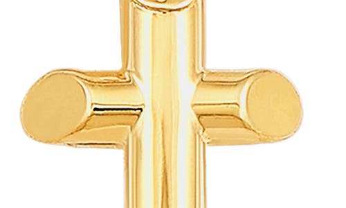 Frankie & Zoe Cross Threader Earrings In Gold