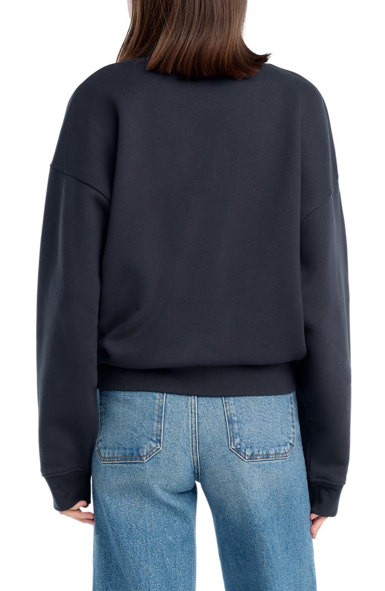 Favorite Daughter The Varsity Sweatshirt, Alternate, color, Navy/ White