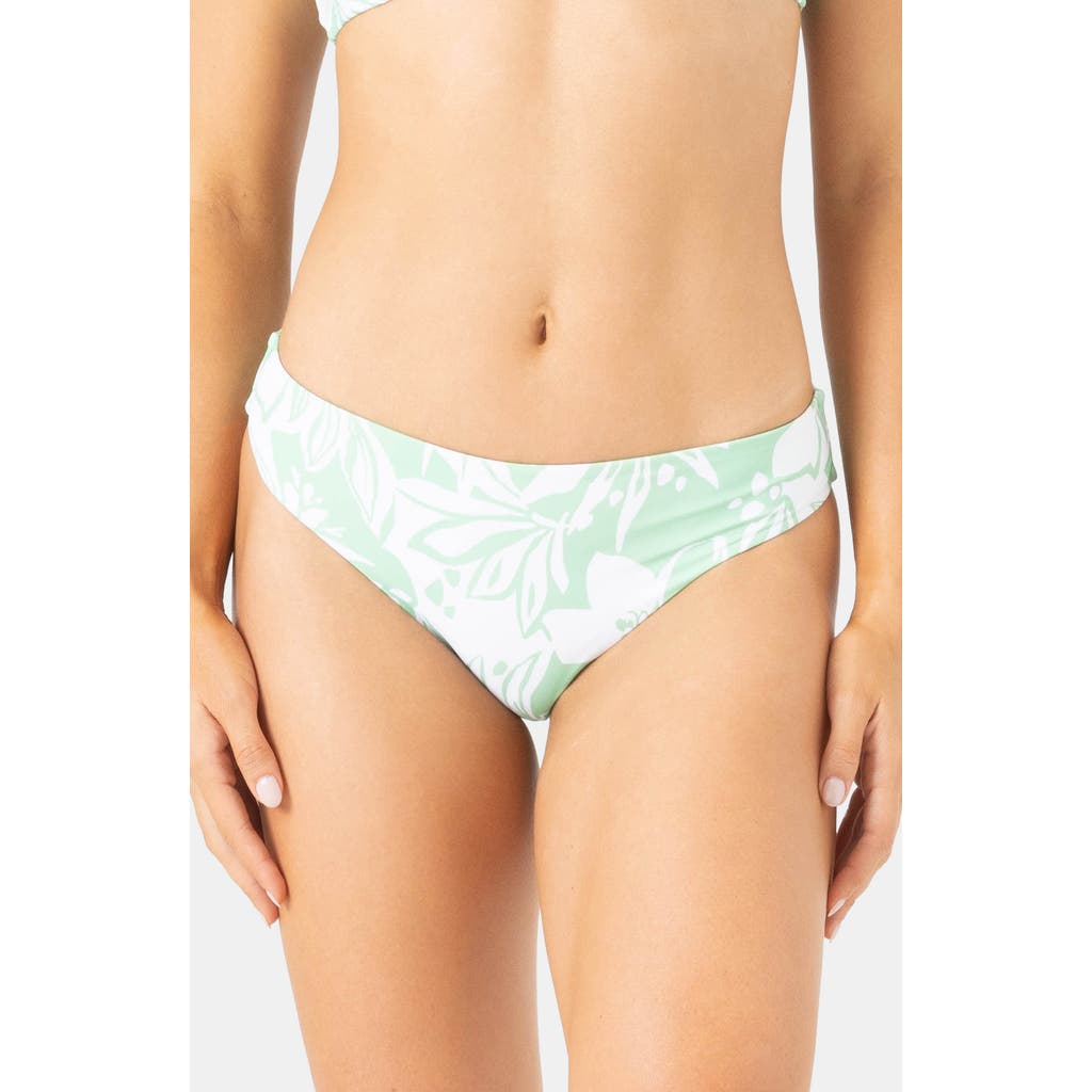 Roxy Oceanside Hipster Bikini Bottoms In Green