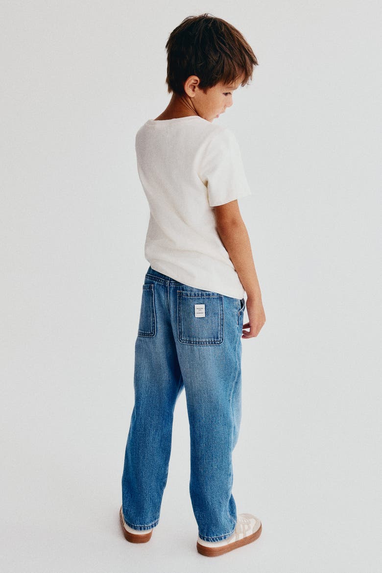 Cotton Denim Joggers, Alternate, color, Denim blue