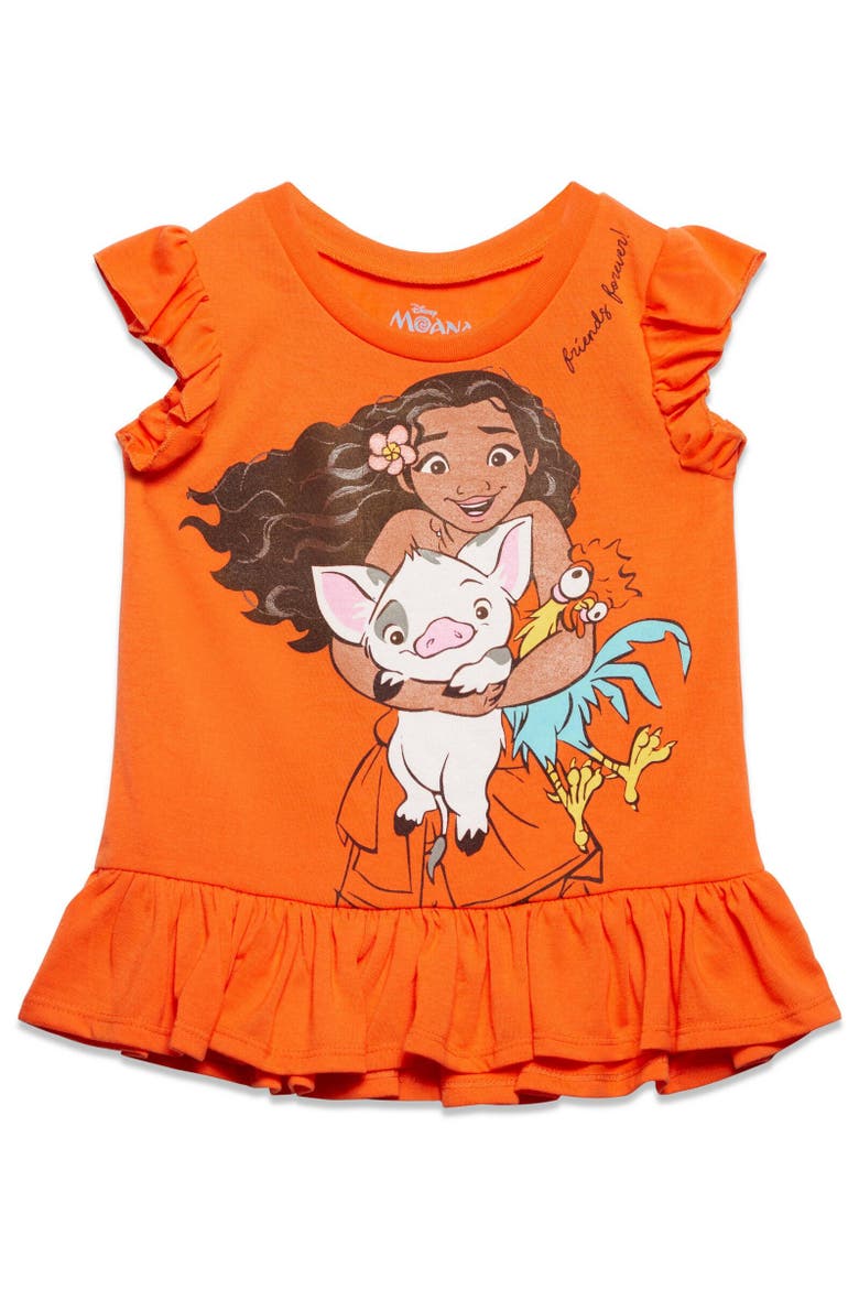 Moana T-Shirt & Leggings Set, Alternate, color, Coral