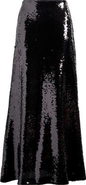 Reformation Gabriella Sequin Maxi Skirt