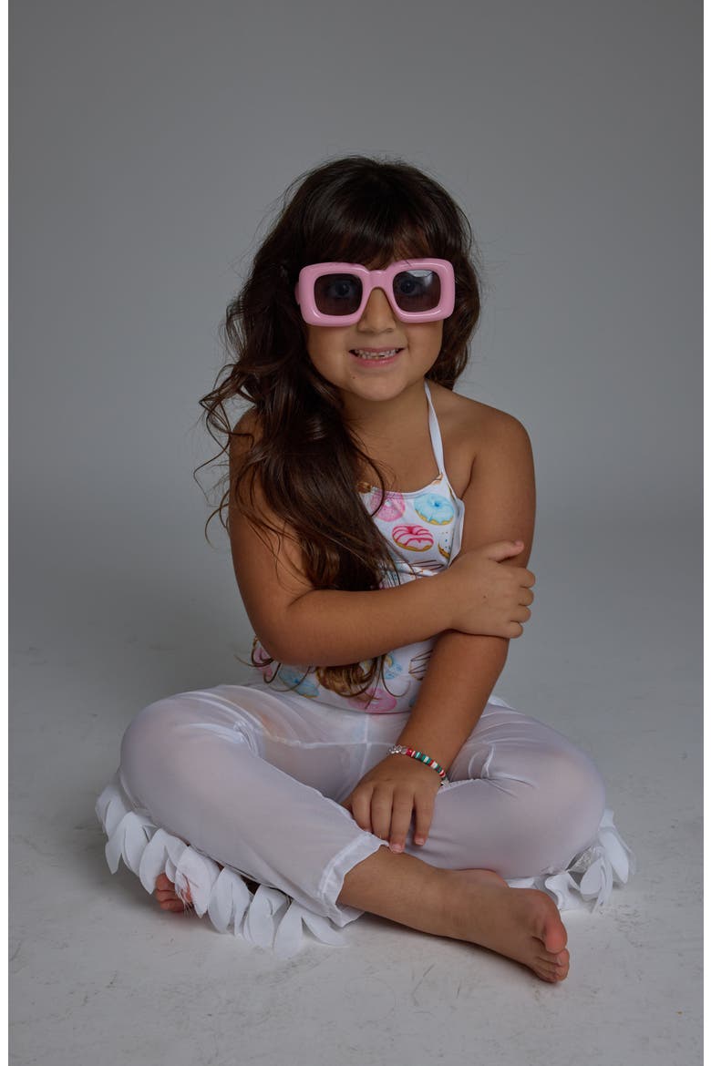 Kids' Kaia Square Sunglasses, Alternate, color, PINK