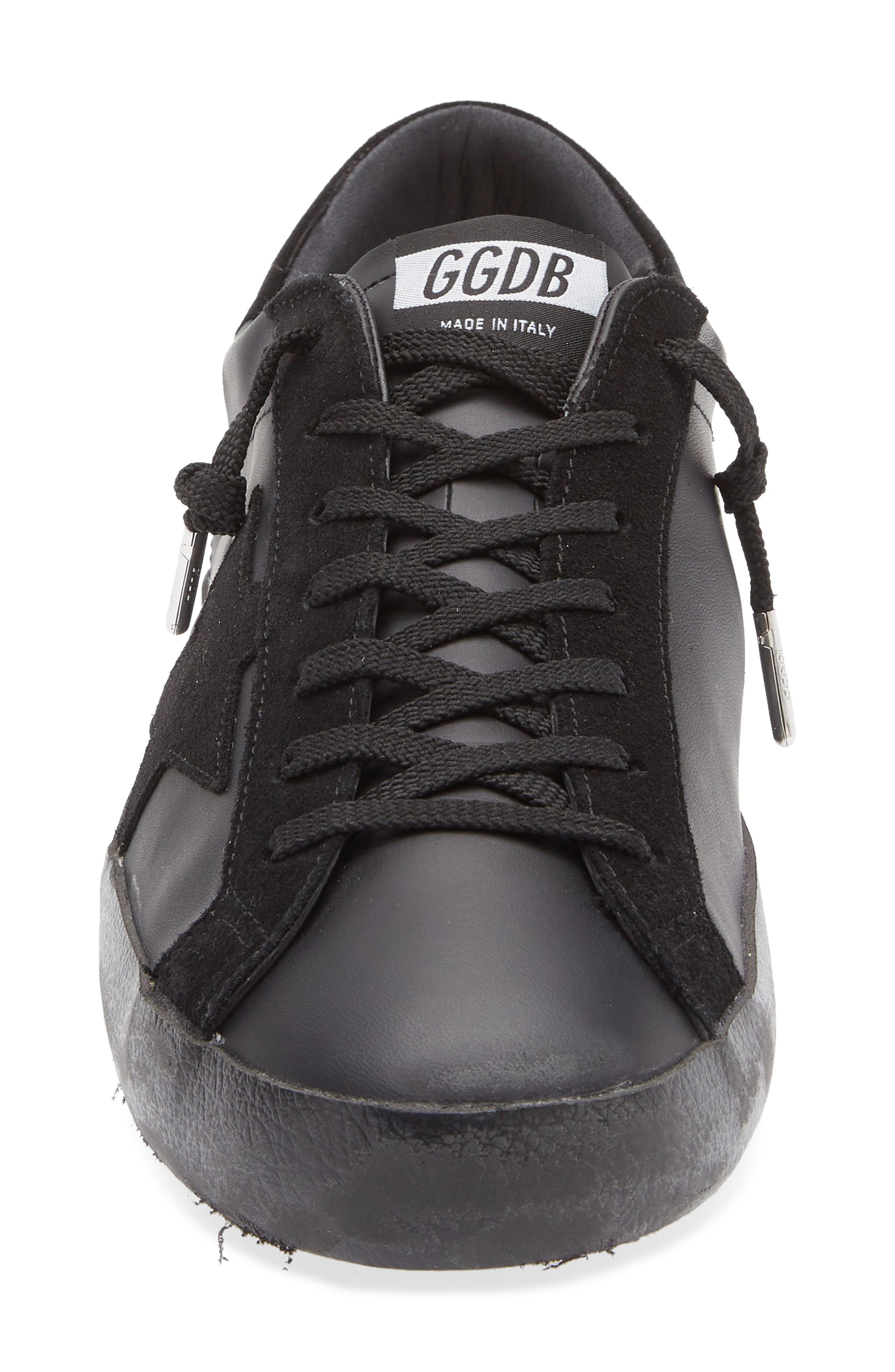 Golden Goose Super-Star Sneaker, Alternate, color, Black