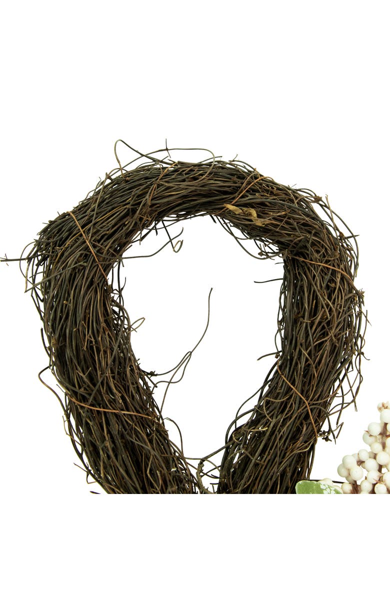 Northlight Pumpkins and Berries Artificial Fall Harvest Twig Teardrop Swag - 24", Alternate, color, 