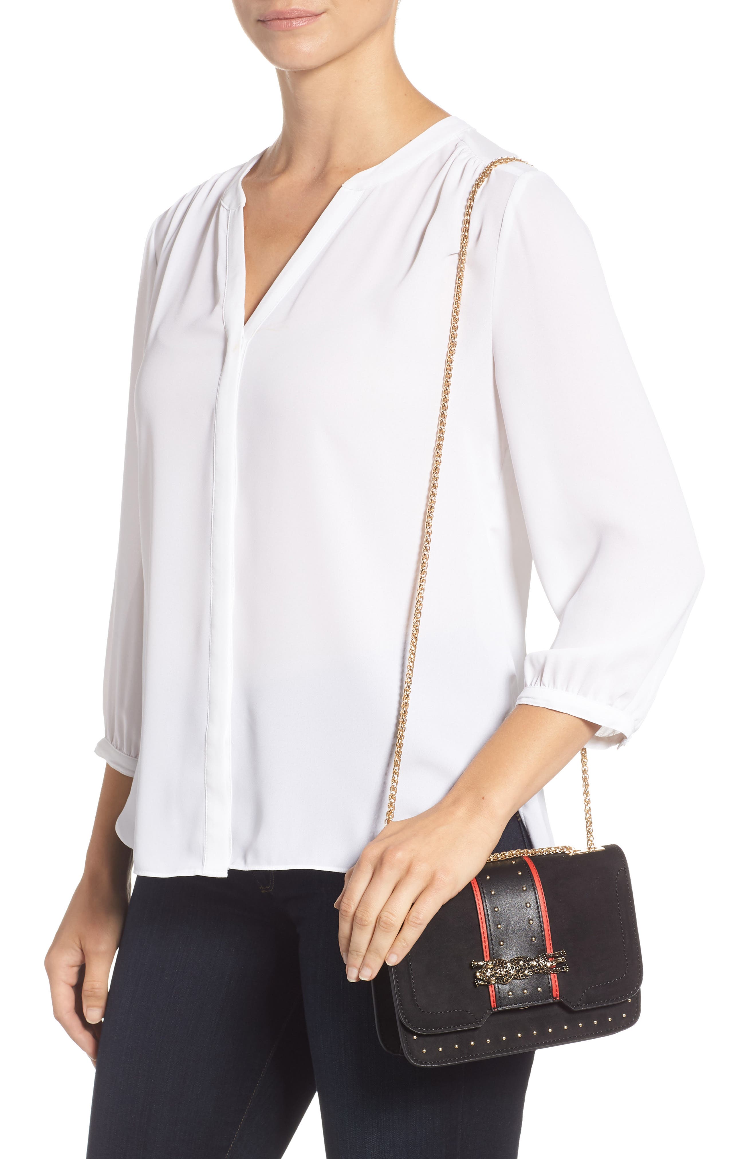Panther Crossbody Bag, Alternate, color, BLACK