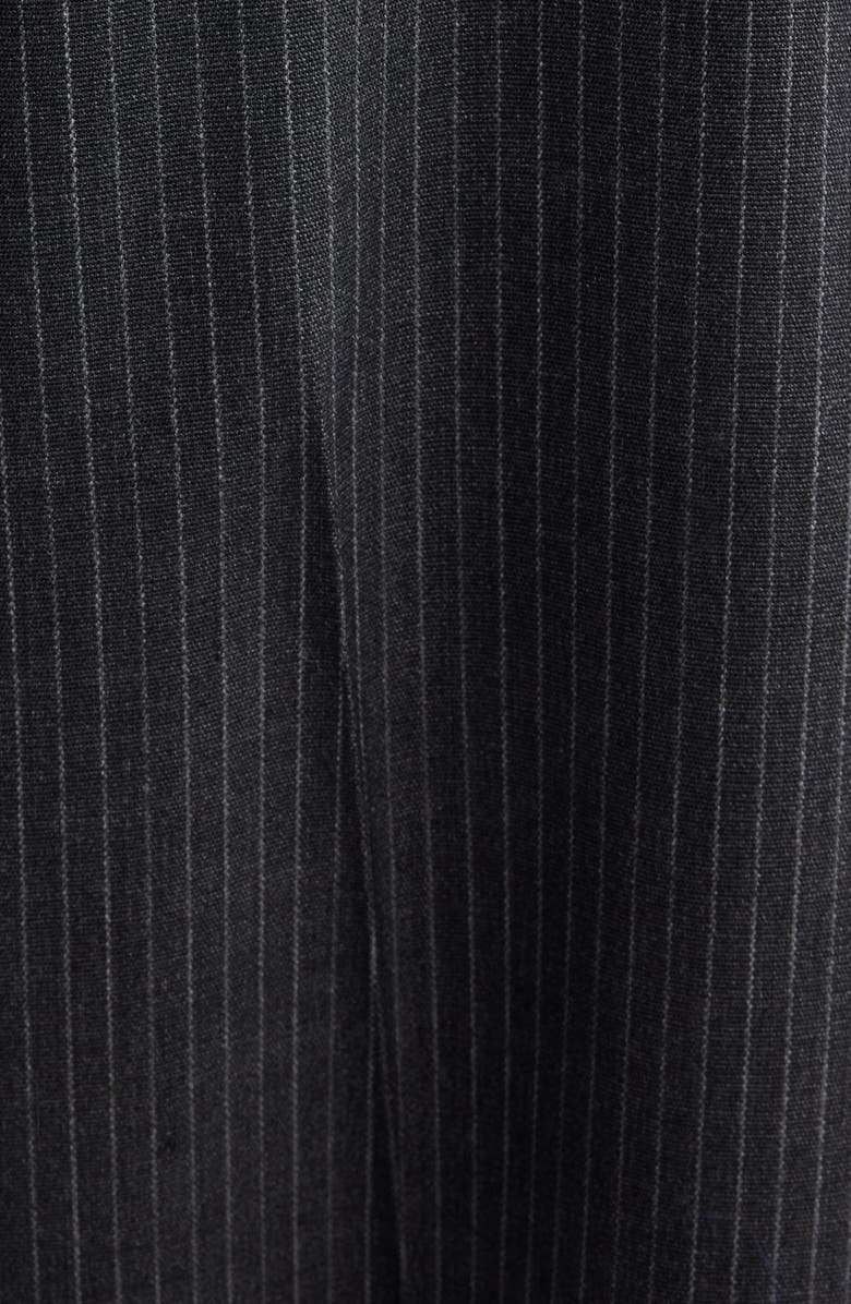 Acne Studios Pinstripe Wide Leg Trousers, Alternate, color, 