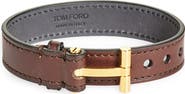 TOM FORD Men's Smooth Leather T Bracelet