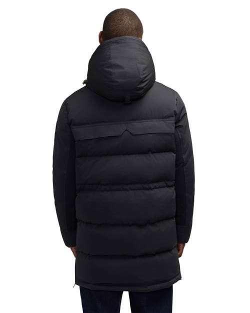 Pajar Prescott Long Length Parka With Detachable Faux Shearling Lined Hood In Black