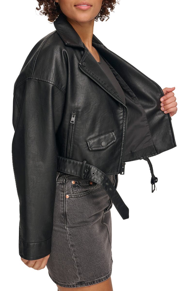 Levi's Faux Leather Moto Jacket, Alternate, color,