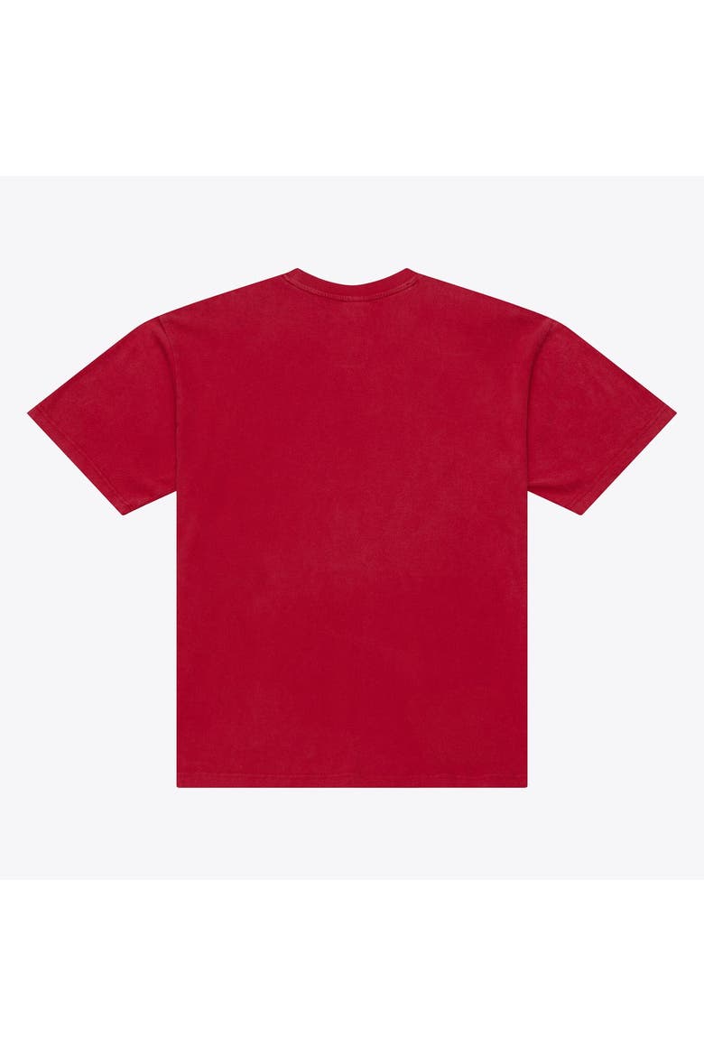Men's  Mitchell & Ness  Scarlet Ohio State Buckeyes Core Icon T-Shirt, Alternate, color, Scarlet