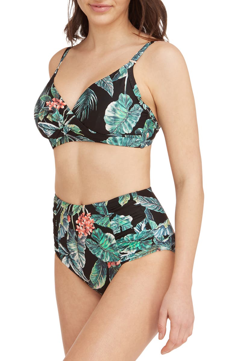 Sea Level Twist Front DD- & E-Cup Underwire Bikini Top, Alternate, color,