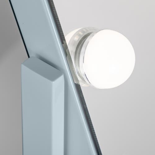 Zadro Large Horizontal Hollywood Makeup Mirror With Lights In French Blue