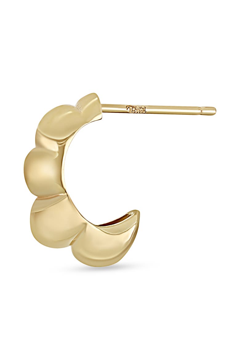 14K Gold Hoop Earrings, Alternate, color, 14KY