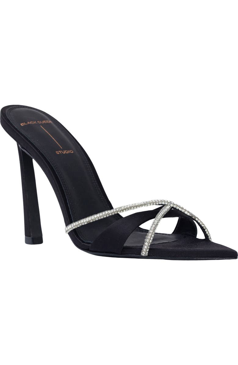 BLACK SUEDE STUDIO Sienna Pointed Toe Slide Sandal, Main, color,