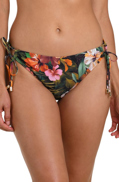 Tropical Hideaway Adjustable Loop Bikini Bottoms