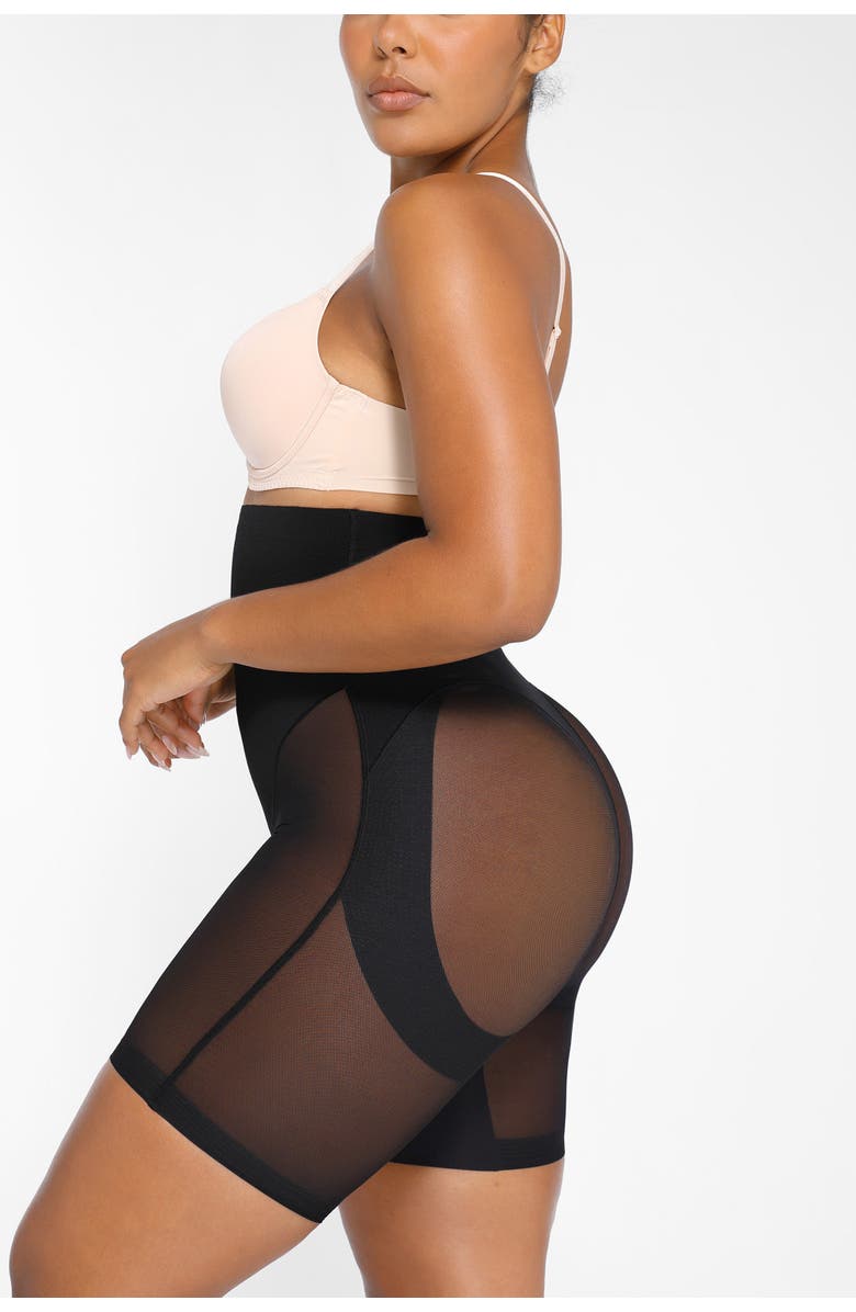 Shapellx High Waist Butt Lifting Shapewear Shorts, Alternate, color, Onyx Black
