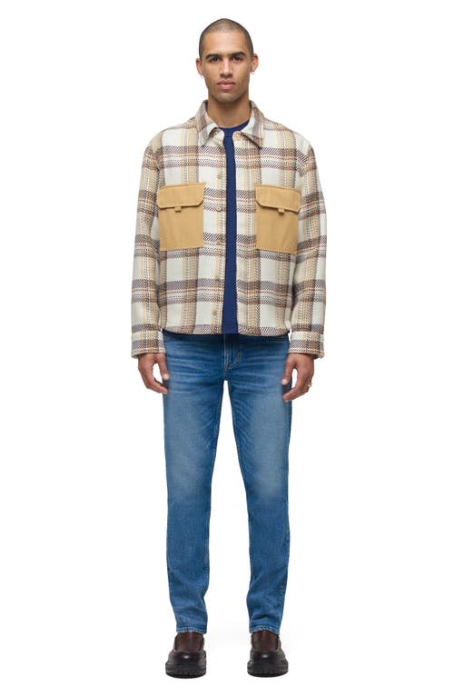 Hudson Plaid Flap Pocket Button Shirt In Multi