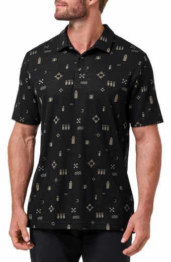 Weather Patterns Print Cotton Blend Polo