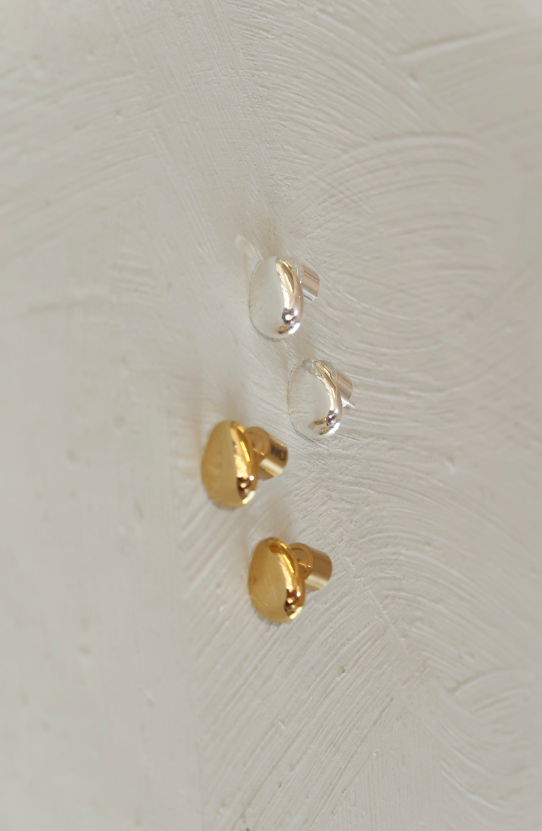 Joiana Jewelry Mini Monroe Stud Earrings, Alternate, color, Silver