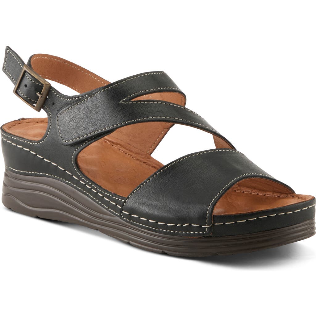 Spring Step Griggs Platform Sandal In Black