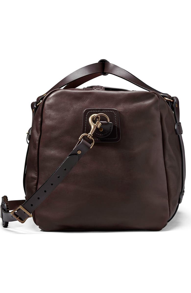 Filson Weatherproof Leather Duffle Bag, Alternate, color,